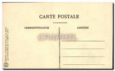 Amiens - Kathedraal - Het huilende kind — Meesterwerk van Blasset — Achterkant