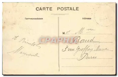 Saint-Cloud — Położenie zamku — Aleja Fer-à-Cheval — C.M. 104 — Rewers