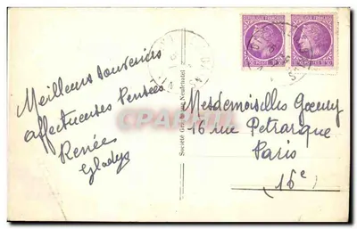 Divonne-les-Bains — Il Castello — Société Griffo (Neufchâtel) — Verso