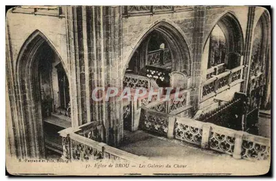 Igreja de BROU — Galerias do Coro — B. Ferrand et Fils, Bourg