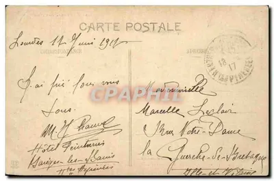 Lourdes - Morte di Bernadette nel convento di Nevers — Diorama, n°841 — Verso