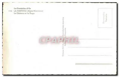 La Corniche d'Or — La Napoule (Alpes-Maritimes) — Wydawnictwo Rella, nr 1243 — Rewers