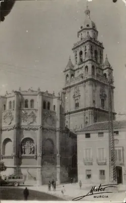 Catedral de Murcia — vista da fachada e da torre — Mateo, Murcia