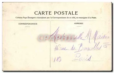 Marie-Antoinette e seus dois filhos — Museu de Versailles — por Wertmuller, editada pela Maison Braunn, Clément et Cie, Paris, n° 160 — Verso