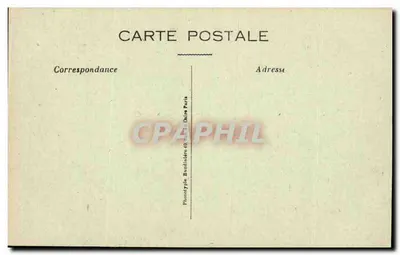 Tracy-le-Val (Oise) — Zniszczona świątynia w 1917 — Phototypie Bandintière, Paryż — Rewers