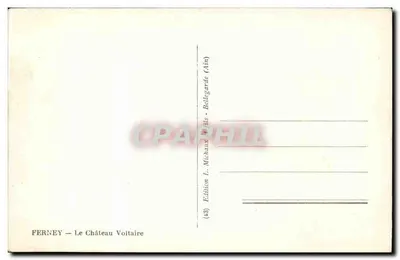 Ferney — O Castelo de Voltaire — Edição L. Michaux fils (Ain) — Verso