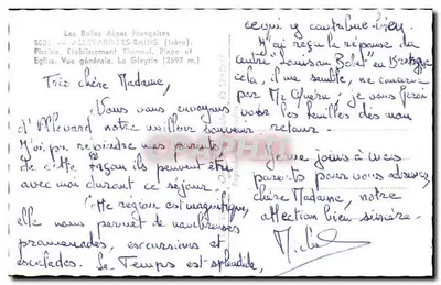 Allevard-Les Bains — vista geral — editor Gleyzin — Verso
