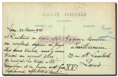Lyon — Bazylika NMP Fourvière, Façada starej kaplicy — Rewers