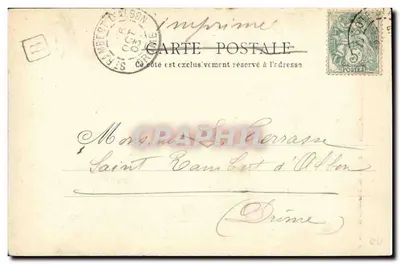La Côte-St-André — Estátua de Hector Berlioz — Edição David Roudet, Cl.che A. V — Verso