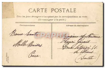 Angers. Muzyka wojskowa w ogrodzie Mail — L.V. & Cie, n° 265 — Rewers
