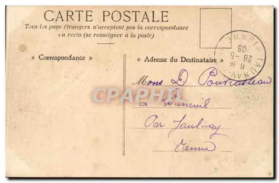Angers — A Música Militar no Jardim do Mail — F. Duviérier, Editora, Angers — Verso