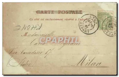 Lyon — Widok na pomnik Republiki, Plac Carnot — ND Phot — Rewers
