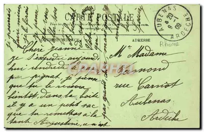 LYON — Fontanna i Plac Jacobinów — Fotografia Joguet — LL. — Rewers
