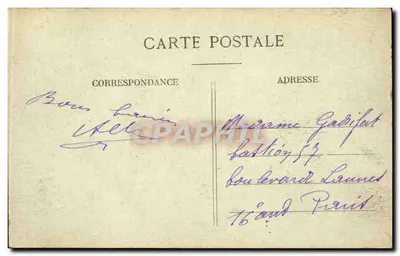LYON — Place Curvolo — N° 5067, wyd. VANCE & CIE — Rewers