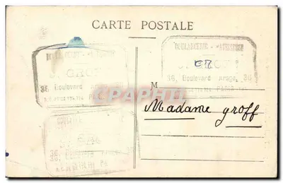LYON.- Plaza Carnot. Estatua de la República — editor: Boulangerie - Atisseme, n° 5070 — Reverso