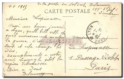 LYON — Bazylika Fourvière i Konfluent — Widok z wieży Fourvière — Rewers