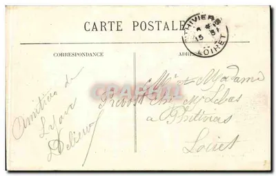 LYON — Ponte da Guillotière, o Hôtel-Dieu e o Coteau de Fourvière — editor não visível, número de série 6 — Verso