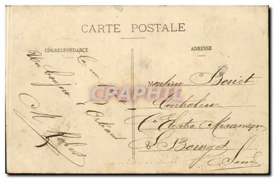 Orléans - Praça do Martroi — estátua equestre — editor Lévine — Verso