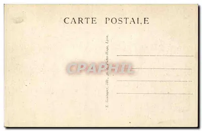 LYON — O Hotel de Ville, lado leste — N. Goutagny, edit., Lyon — Verso