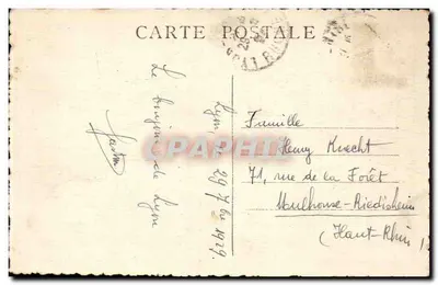 LYON - Calle y Plaza de la República, el Monumento y calle Presidente Carnot — A.C. editor — Reverso
