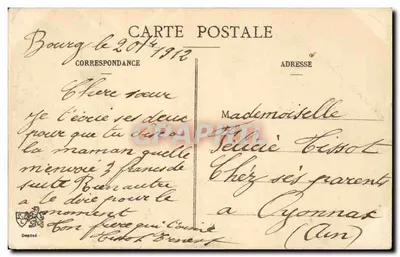 LYON - Plac Bellecour - Widok ogółem - L. E. — Rewers