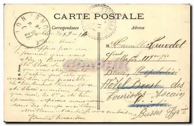 Gaillon — Chegada pela Rue de la Gare — Accard, editor, Gaillon — Verso