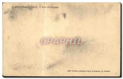 Saint-André-de-Cubzac — Puerto de Plagnes — Ediciones artísticas Raym nd Bergevin — Reverso