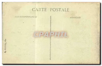 Bilhete postal antigo Camp de Coetquidan Manoeuvre do canhão de Montanha Um passo difícil Militaria — Verso