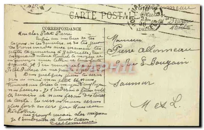 Nantes — Jardim das Plantas. Cervo e Cerva (G. Gaudet). — LL. — Verso