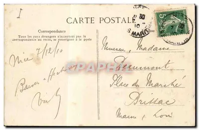 NICE — Een hoek van de haven — Photo-Cauvin - Nice, n°1343 — Achterkant