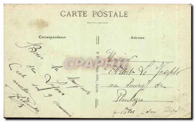 LYON — Perspektywa ulicy République — Wydawca F. Pichon & Cie, nr 26 — Rewers