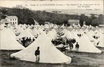 Camp da COURTINÉ (Creuse) — Vista Geral do Acampamento da 2ª Brigada — Tourist - Edition.