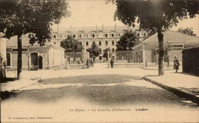 Le Blanc — A Caserna de Infantaria — Ch. Arambourou, fot., Châtellerault