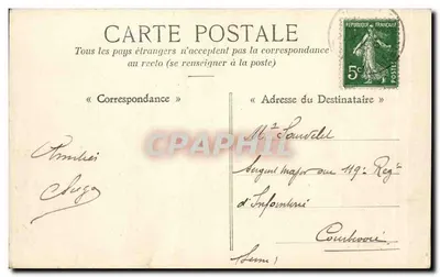 Campo do Ruchard — Escritório de Correios e Telégrafos — Coleção V. F. — Verso
