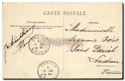 Chalons-sur-Marne — Kanał boczny do Marne — wydawca nieznany, numer seryjny nieczytelny — Rewers