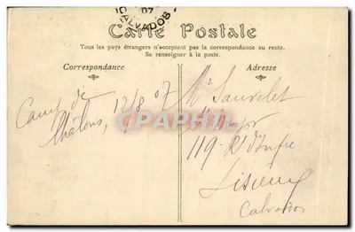 Camp de CHALONS — Visão geral da Planície — editor não identificado, n° 43 — Verso