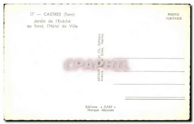 Jardim do Bispo — Castres (Tarn) — Edições Gaby — Verso