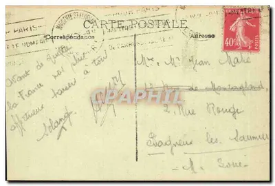 Marselha — Forte Saint Jean & Catedral — B. du N. — Verso