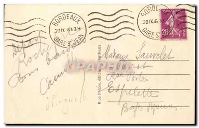 Bordeaux – ogólne widok z Rade – BR, nr 60 — Rewers