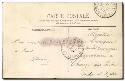 Cruzador de escadra "Liberté" — Estreito na enseada de Toulon por explosão — Editor E.P.D. n°143 — Verso
