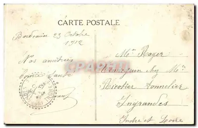 Paquebot "Burdigala" — A.H. 104, Compagnie Sud-Atlantique, imprimé sur la carte — Rewers