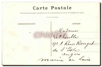 Cholet, Maine-et-Loire — Retorno das Manobras — Entrada na Casa de Fuzileiros — Lib. Poupin-Mortagne — Verso