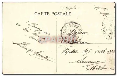 Prefeitura de Allonnes (M.-et-Loire) — editor Moreau, Petit Journal, Allonnes — Verso