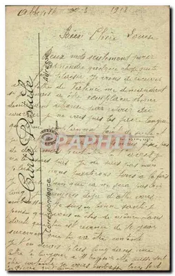Abbeville — Kościół św. Vulfrana widziany z ulicy Hôtel-Dieu — L. n°101 — Rewers