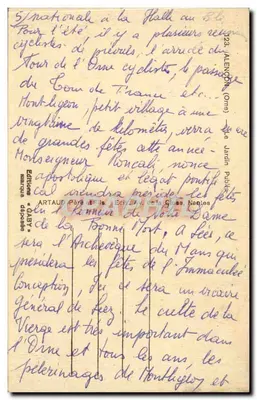 Montbéliard — Giardino Pubblico — Edizioni Saby — Verso