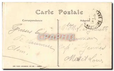 Saumur — A Rue Nationale — ND. Fot. — Verso