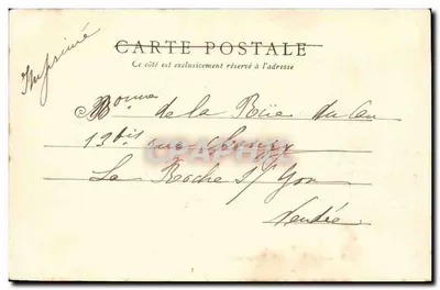 SAUMUR — Castelo da Rainha da Sicília — Fr. Voelcker, foto, Saumur, depositado — Verso