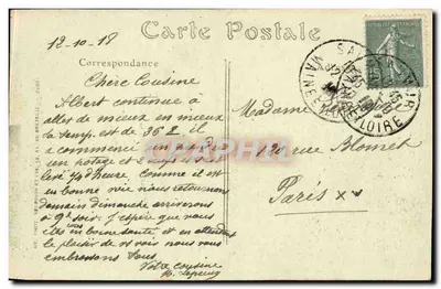 Saumur — Stare domy ulicy Waldeck-Rousseau — ND. Fot. — Rewers