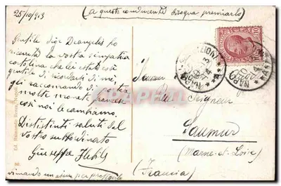 NAPOLI — Venditore de verduras — Ed. Raimondo Rezza n° 38 — Reverso