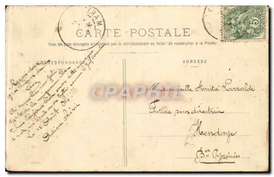 Environs de Sospel - Le Camp du Col de l'Orne — L. Fossat, éditeur — Verso